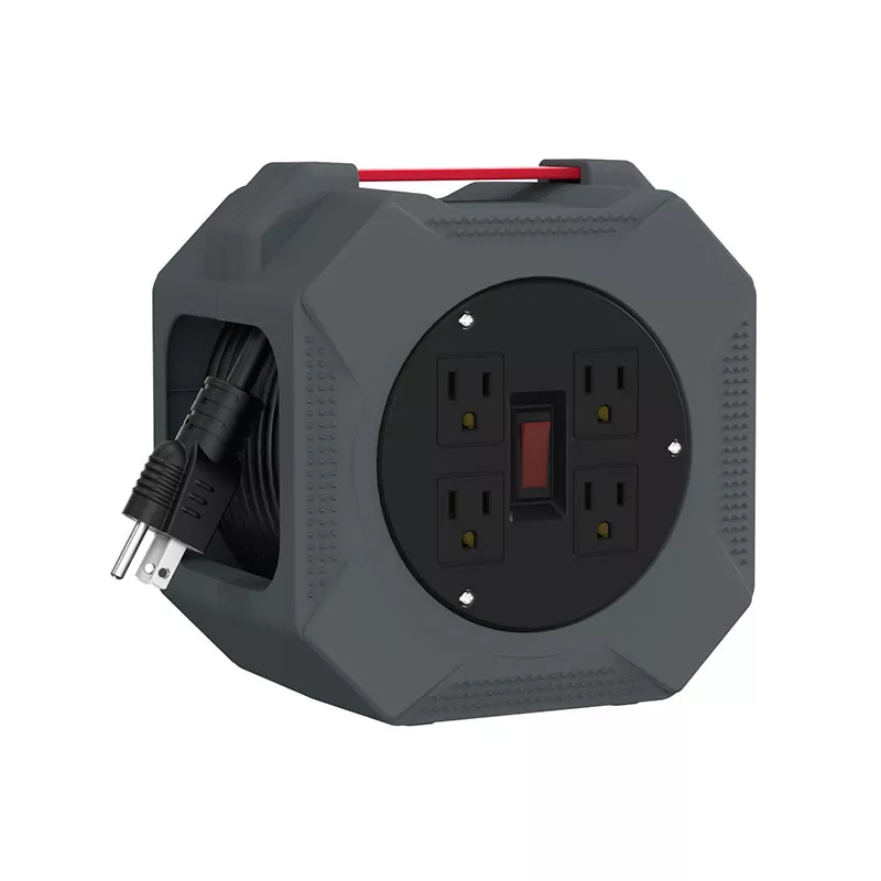 4 uitgangen Kunststof koordhaspel 30ft